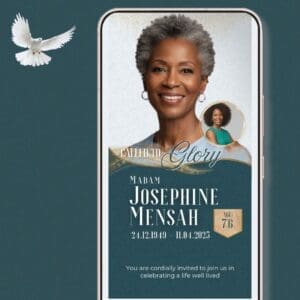 Custom Funeral Announcement