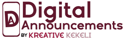 digital announcements